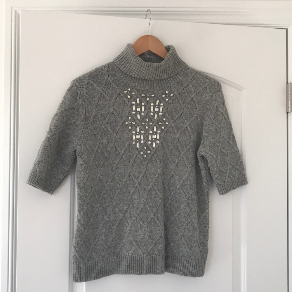 Grey wool sweater from The Limited.